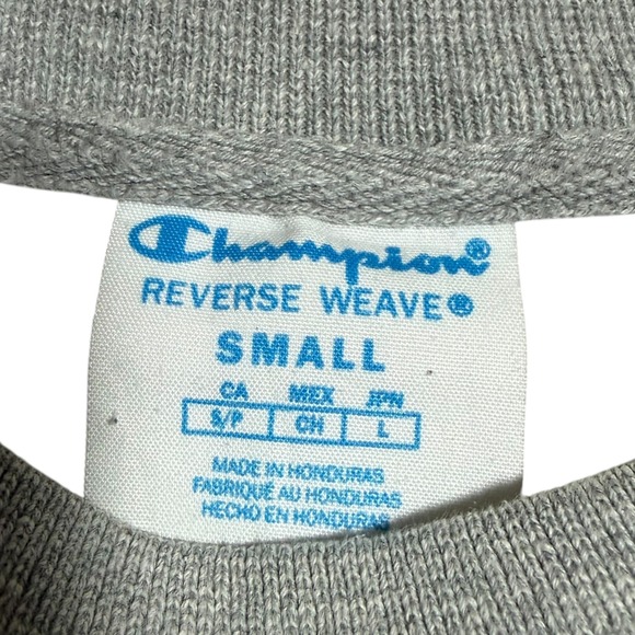 Champion Reverse Weave Crewneck Sweatshirt Heather Gray Small Vintage - Picture 4 of 8